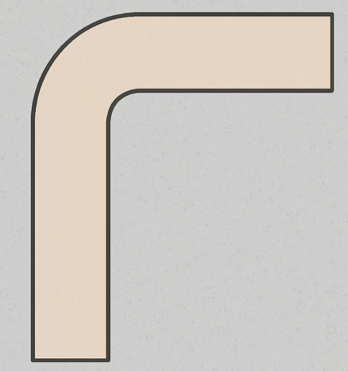 Annular Curved L‑Shape Reference