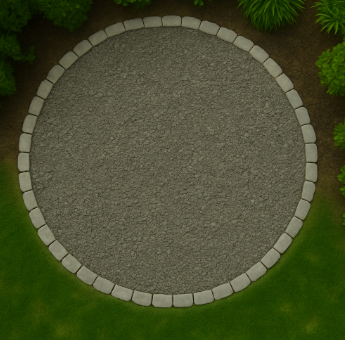 Circular Class 5 gravel layout reference