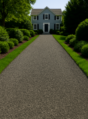 Straight Class 5 gravel path example